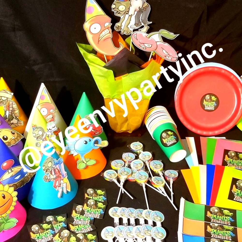 Plants Vz Zombies Birthday Party Package